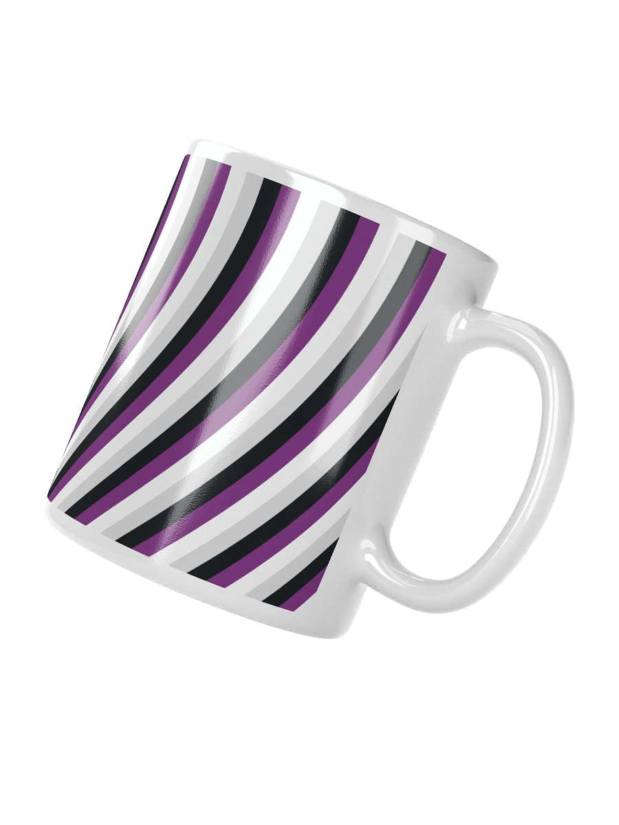 Asexual Pride Hearts Mug (Right-handed) product image (3)