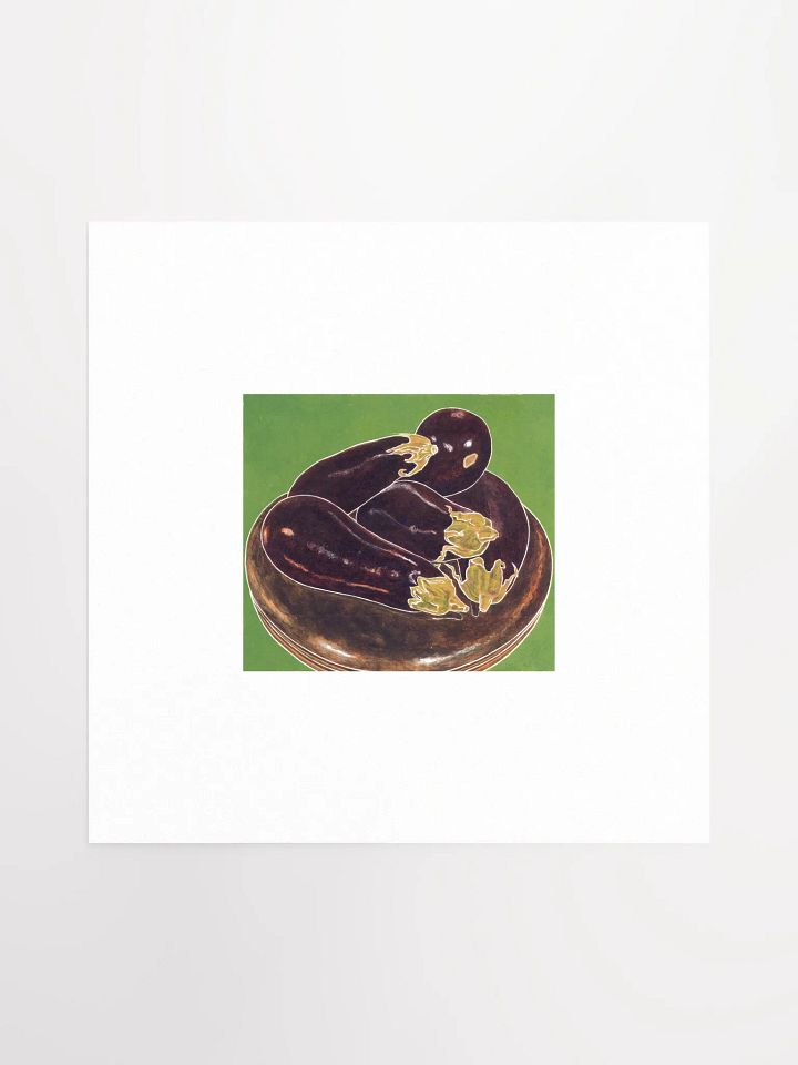 eggplant and piano stool Print product image (1)