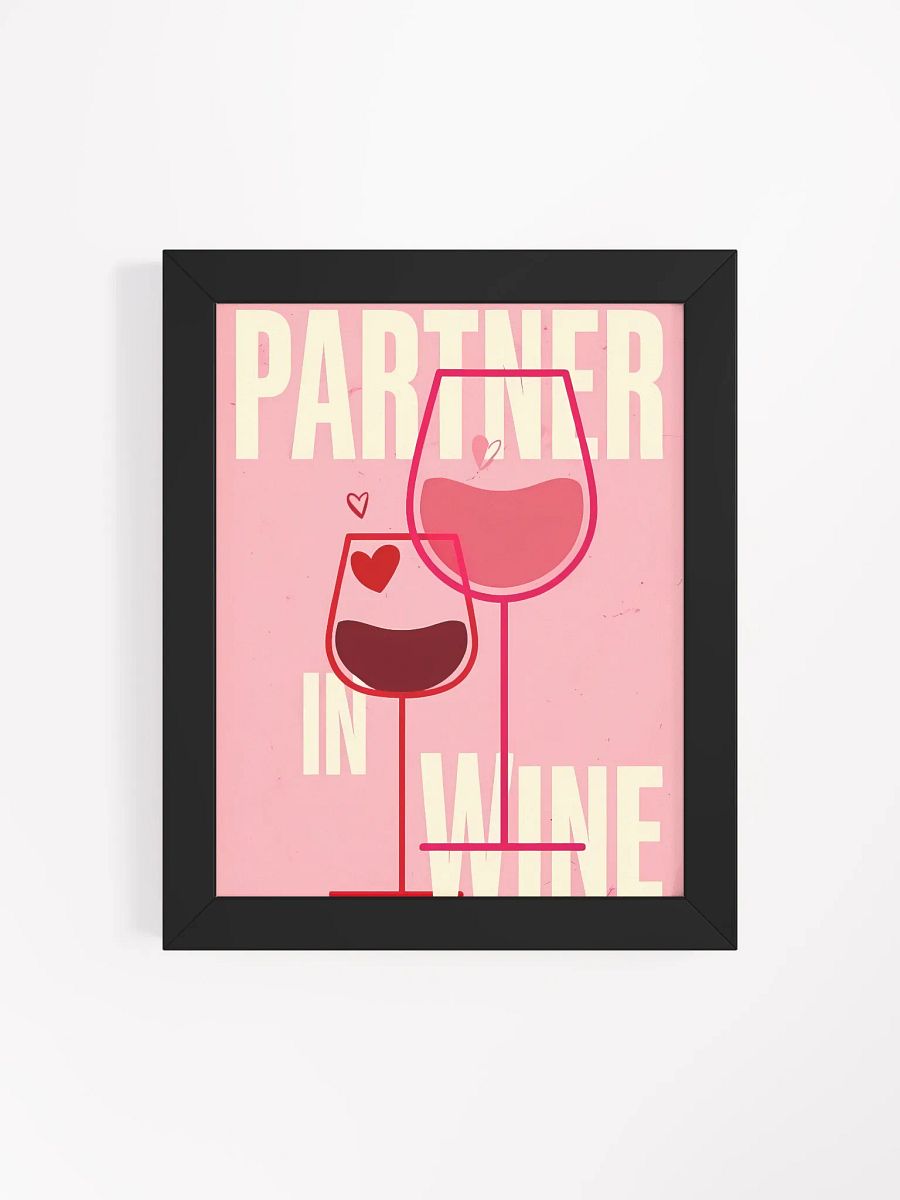 Partner in Wine Framed Poster product image (5)