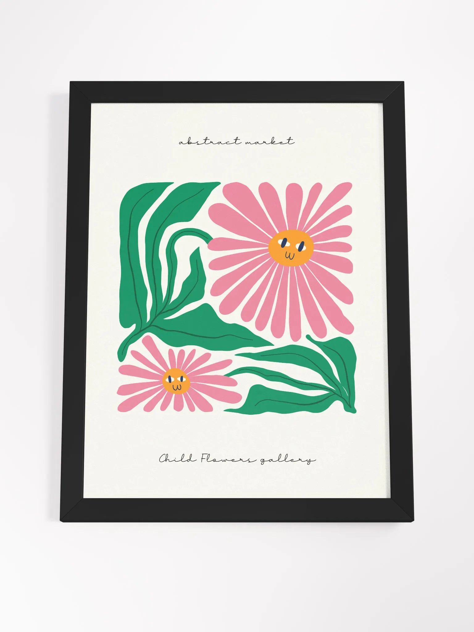 Smiling flowers made the garden glow - Framed Poster product image (4)