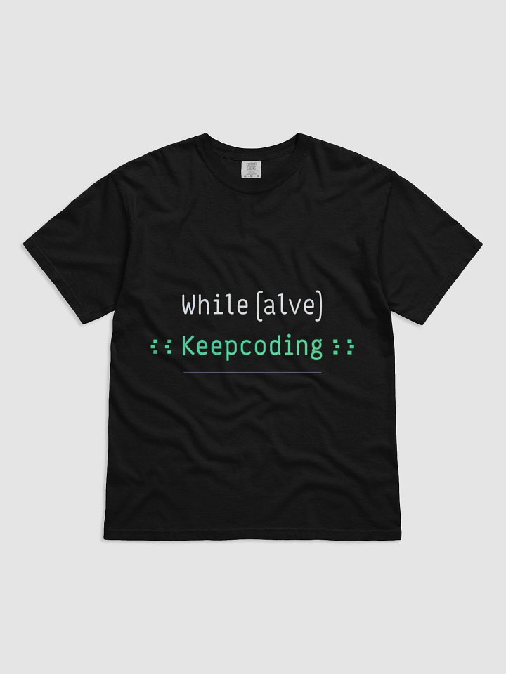 While Alive Keep Coding Programmer Tee product image (2)