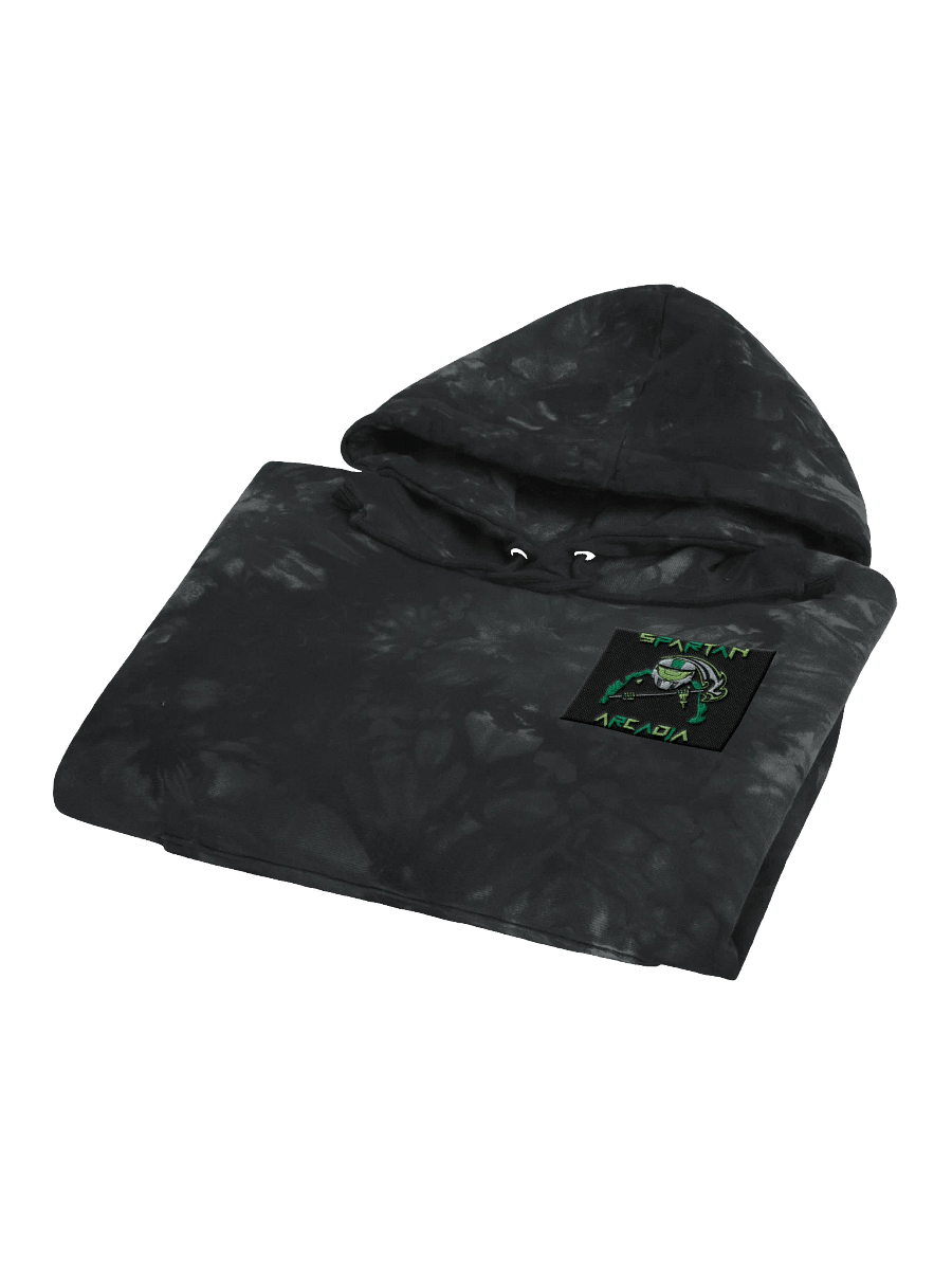 Spartan Arcadia Northern lights black tie-dyed hoodie product image (4)