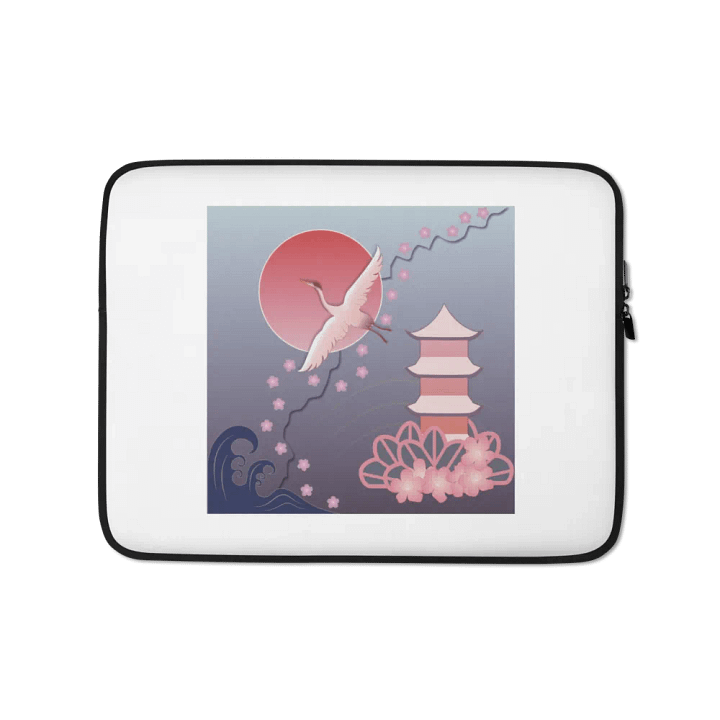 Pink Cranes Laptop Sleeve product image (1)