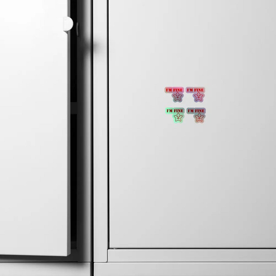 I'm Fine AMG Holographic Sticker Set product image (4)