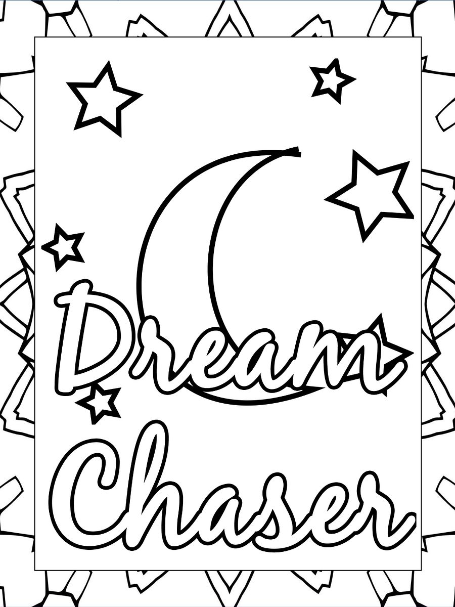 40 Goals Quotes Coloring Pages with Patterns: Motivational Coloring Book for Successful Young Women product image (7)