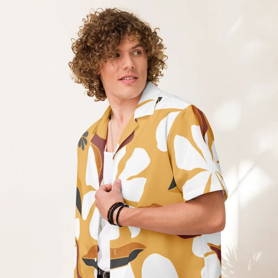 Tropical Breeze Floral Hawaiian Shirt product image (4)