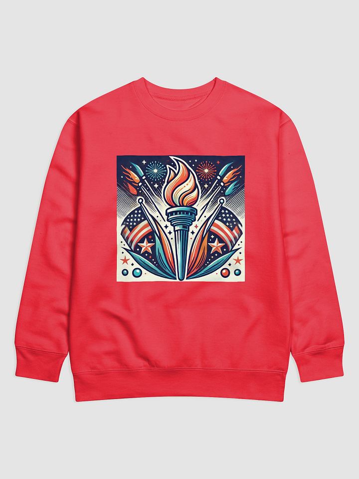 Flaming Patriot Torch Premium Sweatshirt product image (1)