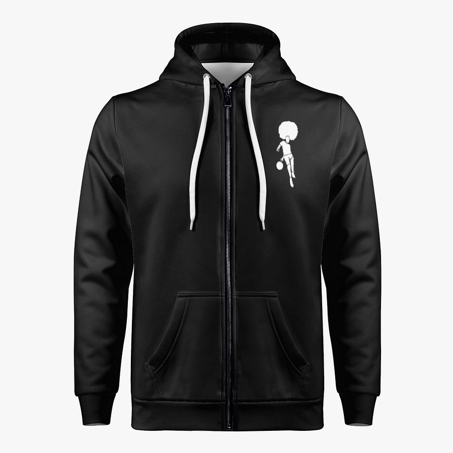 Mo_WithTheFro Black zip up hoodie product image (1)