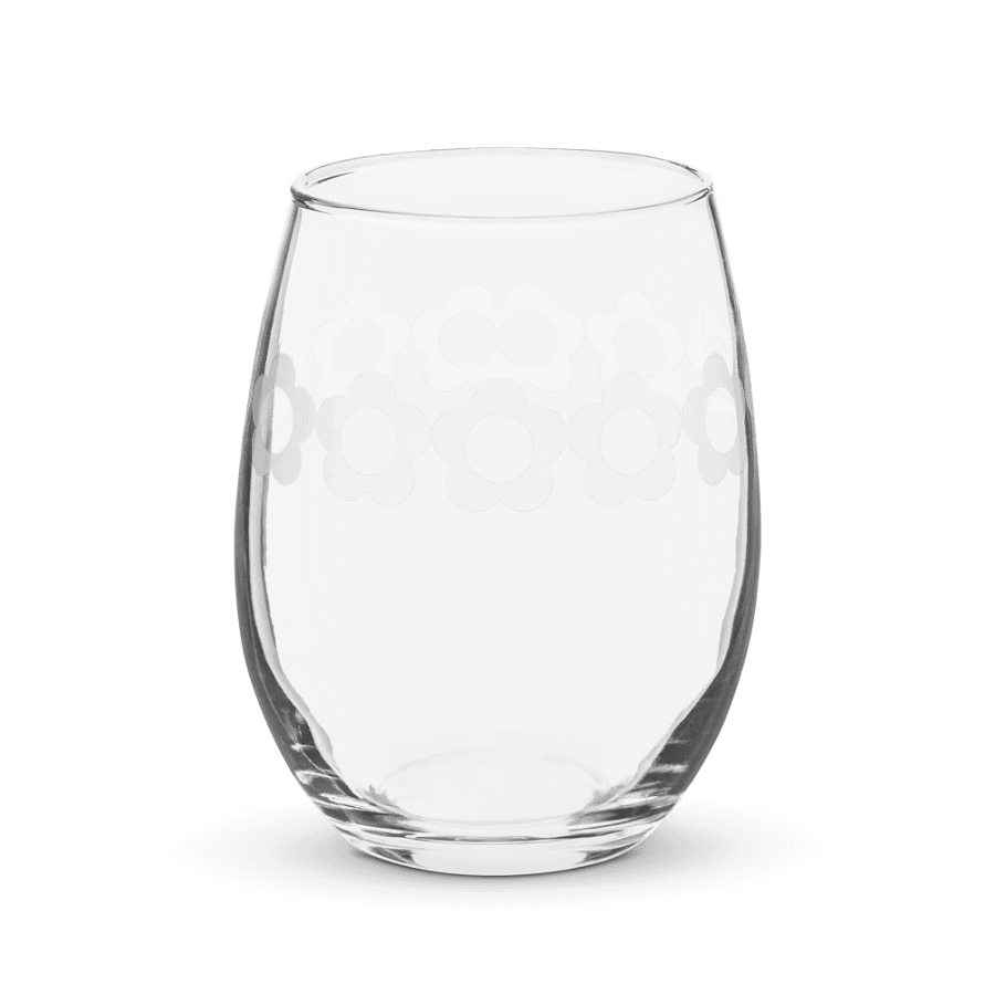 cosmos stemless wine glass product image (1)
