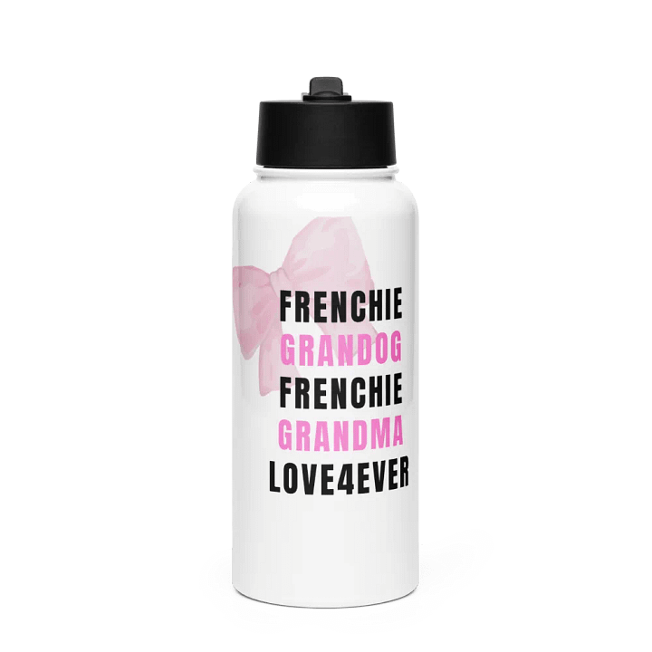 Grandma Frenchie Love Stainless Steel Bottle product image (1)