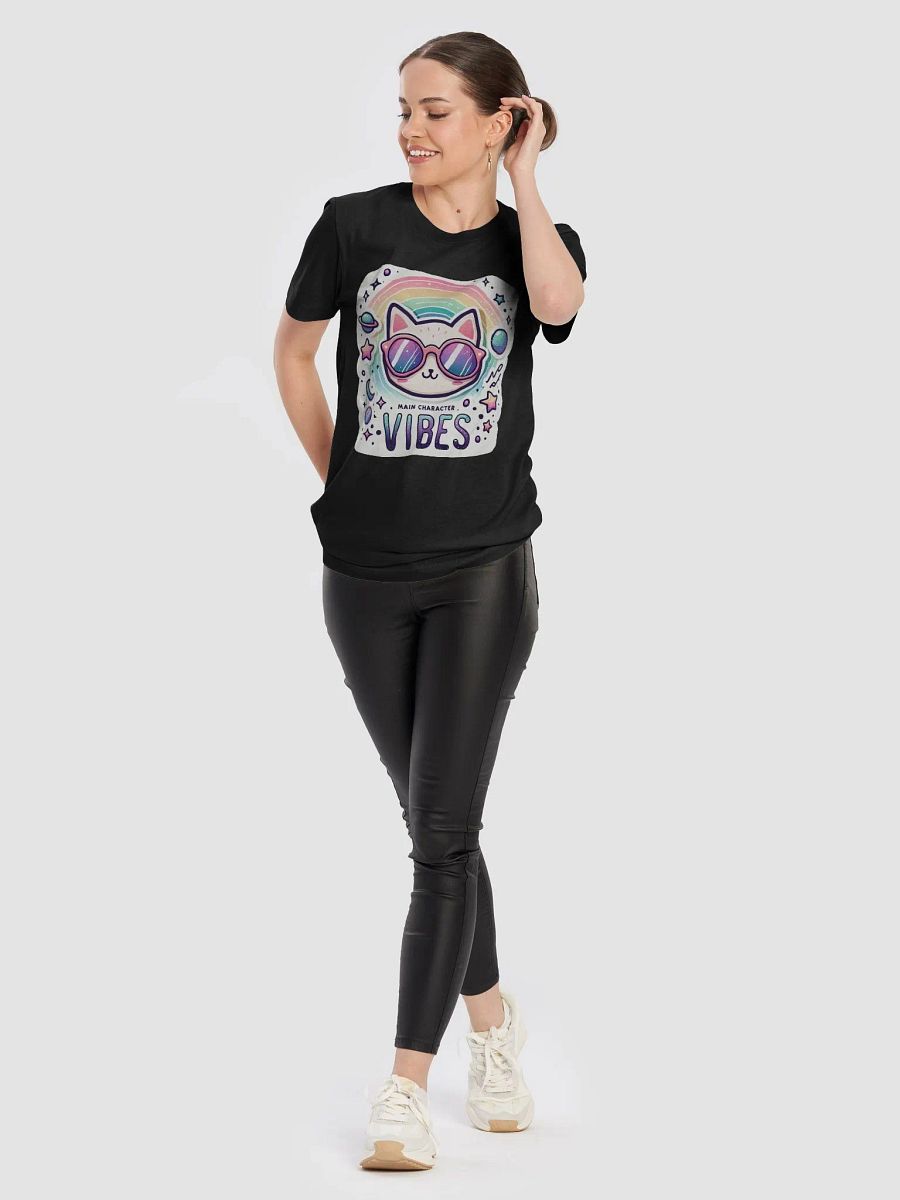 Main Character Vibes Cat Graphic T-Shirt product image (109)