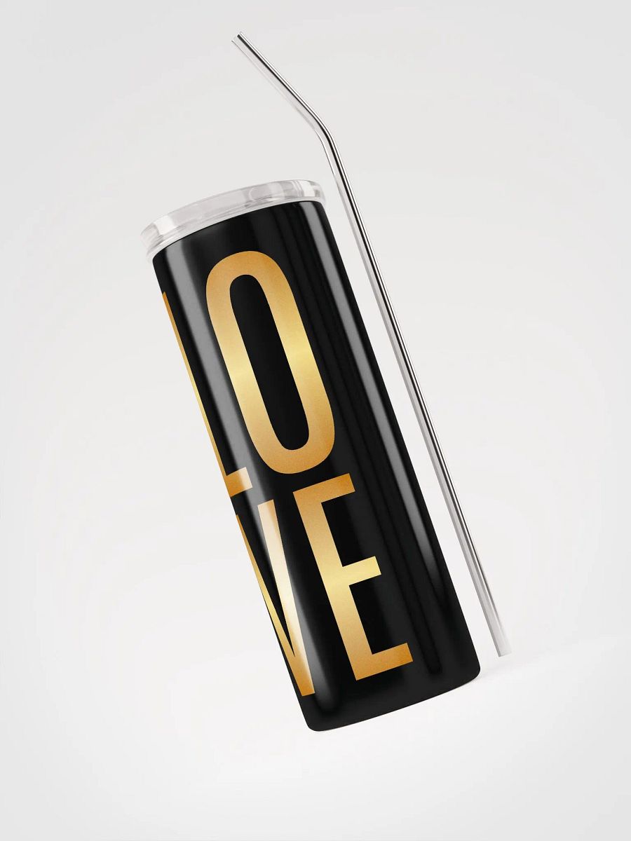 Golden LOVE Stainless Steel Tumbler: Radiate Love this Valentine's Day product image (3)