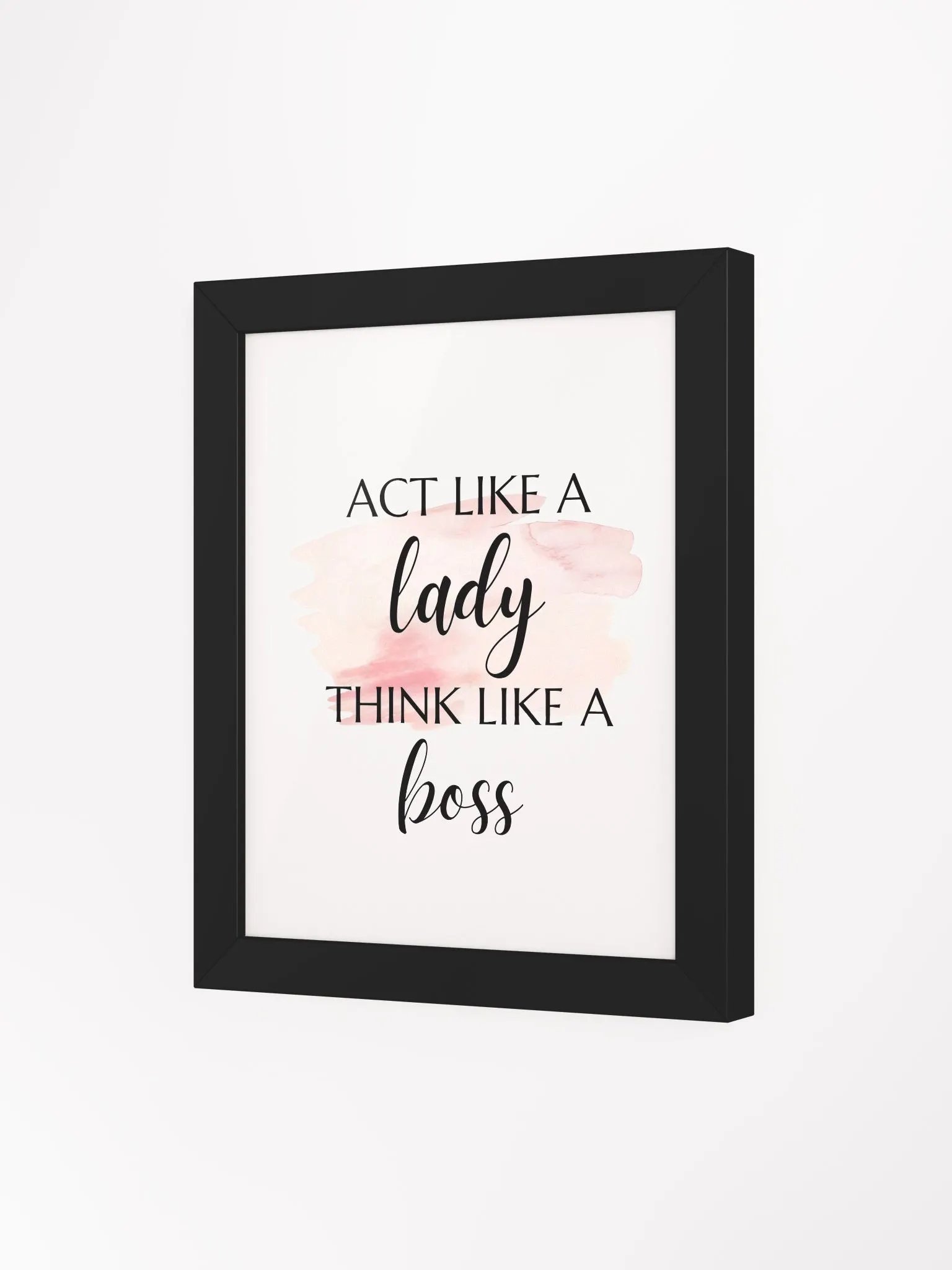 Girl Inspirational Wall Art, Feminist Poster, Bedroom Wall Art, Vanity Decor, Teen Room Decor, Office Wall Art - Framed High Quality Matte Posters product image (14)