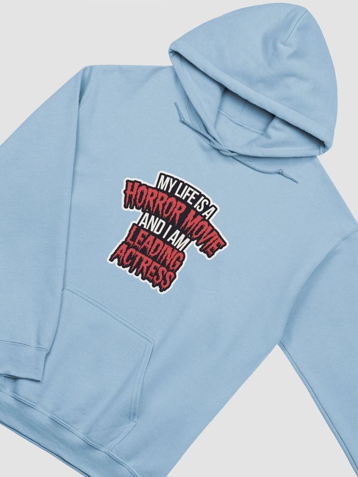 Women "MY LIFE IS A HORROR MOVIE.." premium pullover hoodie product image (2)
