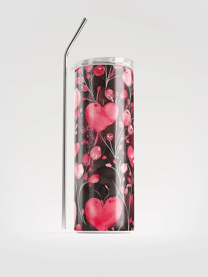 Doodle Hearts Stainless Steel Tumbler product image (1)