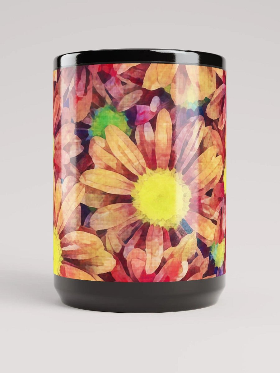 Abstract Graphic | Black Coffee Mug | Gerbera Floral product image (2)