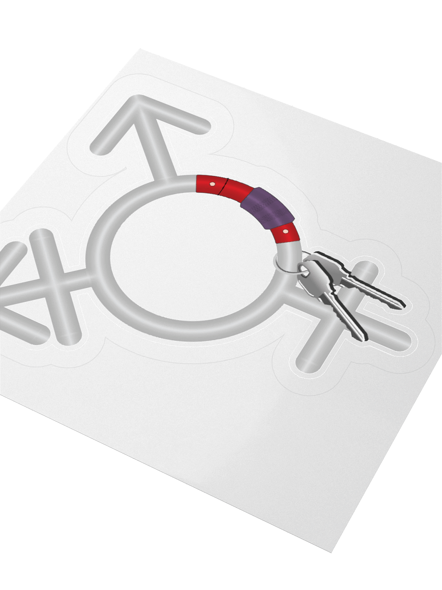 Transgender Symbol Carabiner Sticker product image (9)