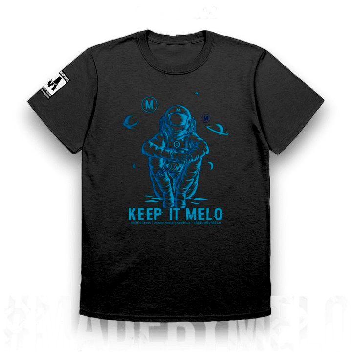 #MeloCrew Vibes: Blue - Basic T-Shirt | #MadeByMELO product image (1)