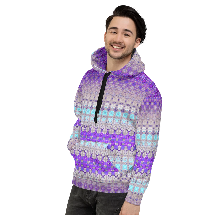 Abstract Multicoloured Pattern Unisex All Over Print Hoodie product image (15)