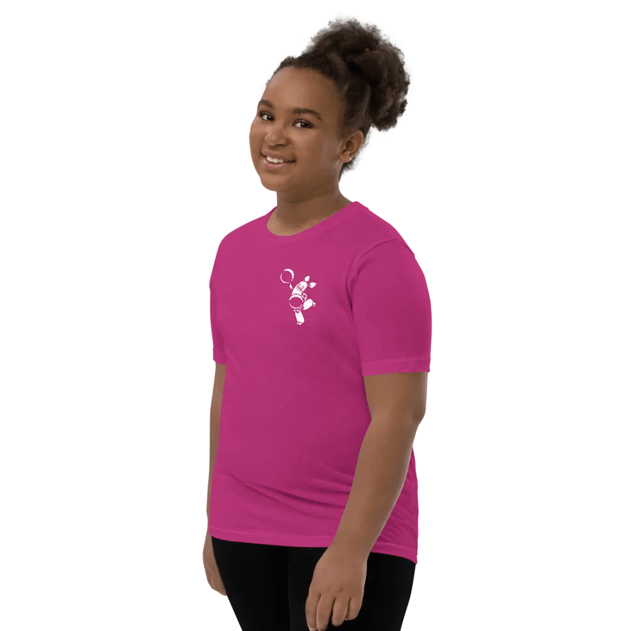 Youth PomPom Character (White on Dark) Tee product image (11)