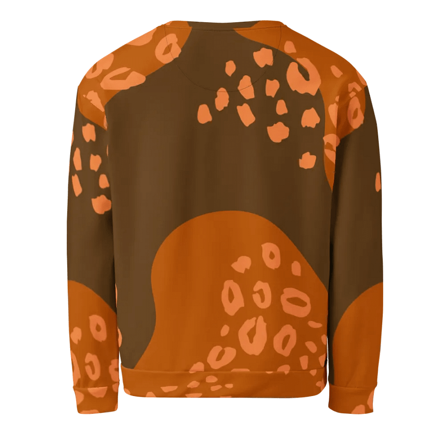 Orange Fluid Leopard All-Over Sweatshirt product image (12)