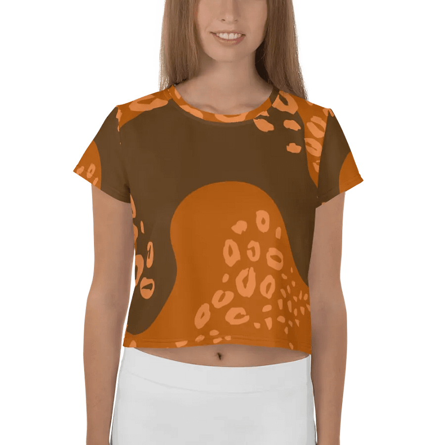 Orange Jungle Allure Crop Tee product image (1)