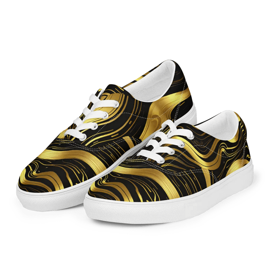 Golden Wave - Lace-Up Canvas Shoes product image (12)