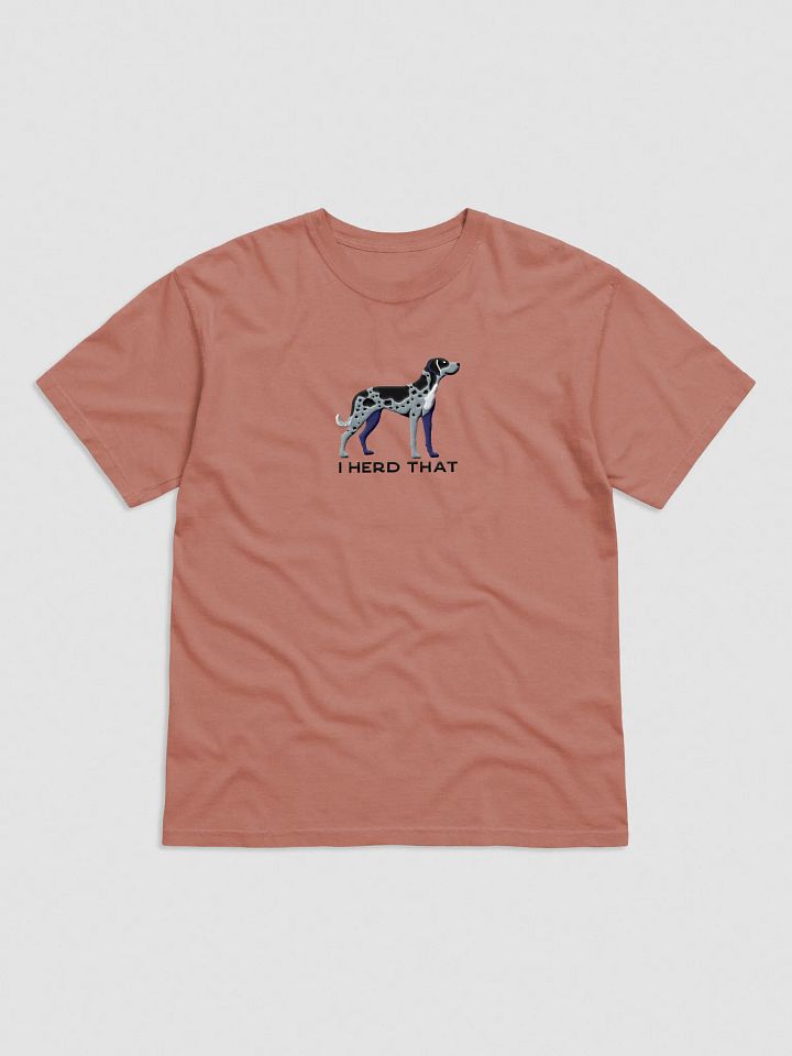 I Herd That T-Shirt(Embroidered) of a Catahoula Leopard Dog(Blue Leopard) product image (17)