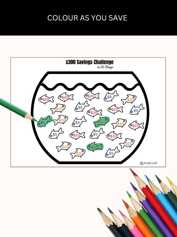 Fish Bowl Savings Tracker Bundle product image (8)