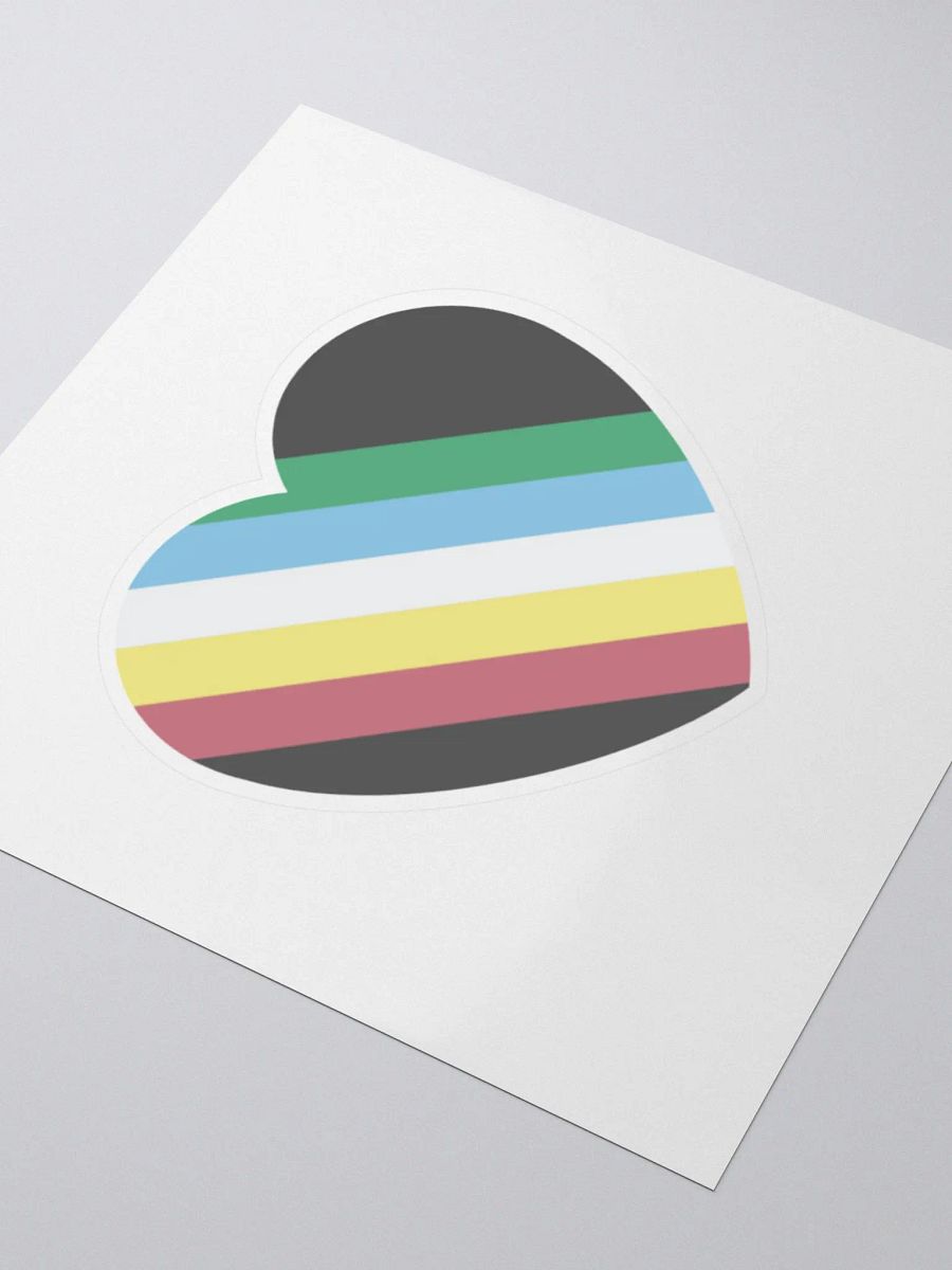Disability Pride Heart Vinyl Sticker product image (3)
