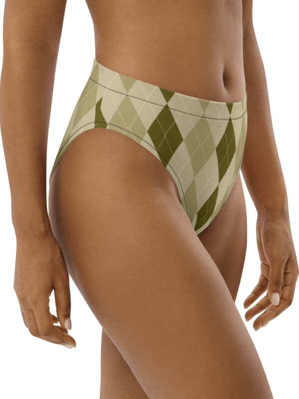 Green Argyle Paradise Bikini Bottoms product image (4)