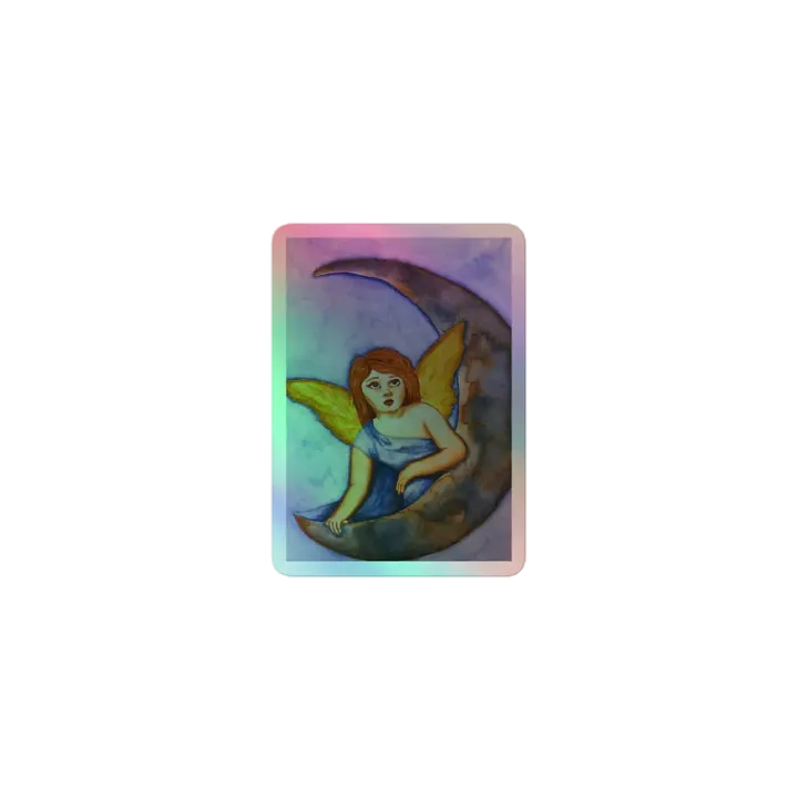 MOONWATCHER holographic kiss-cut sticker product image (1)