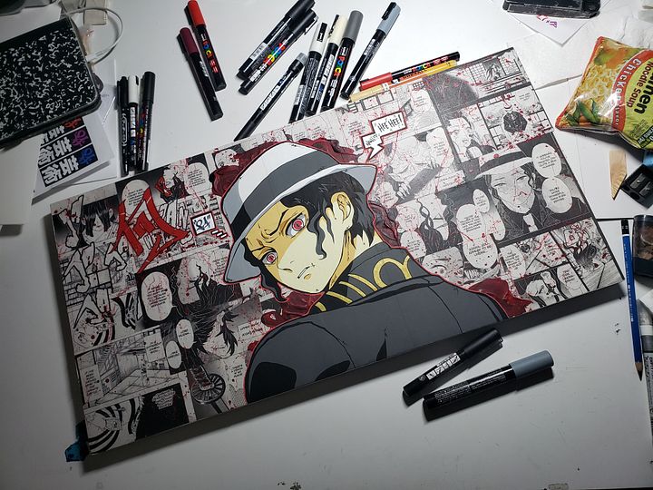Nani..HEE! ( Wood Panel Canvas Painting ) product image (1)