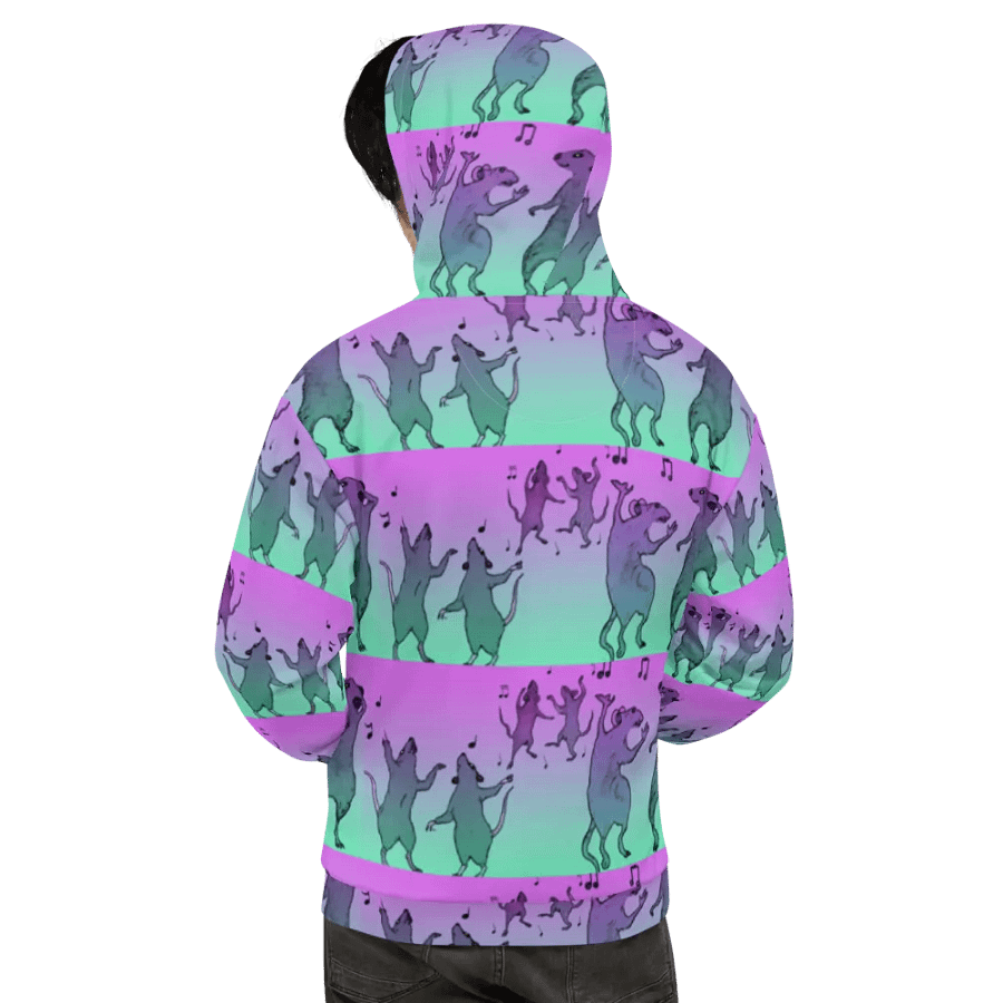 dancing rats (stripey) hoody product image (9)