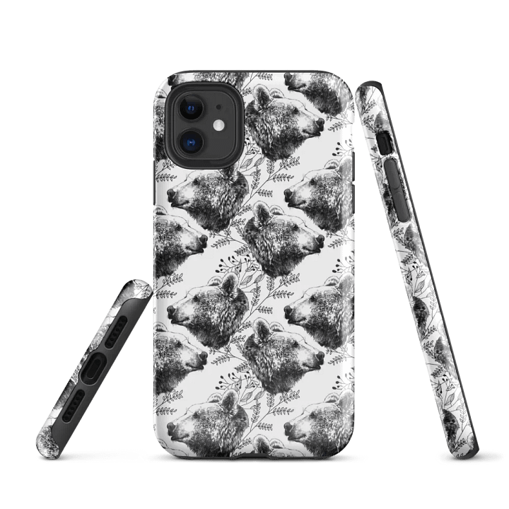Bear Heads Full Print Tough Case for iPhone product image (1)