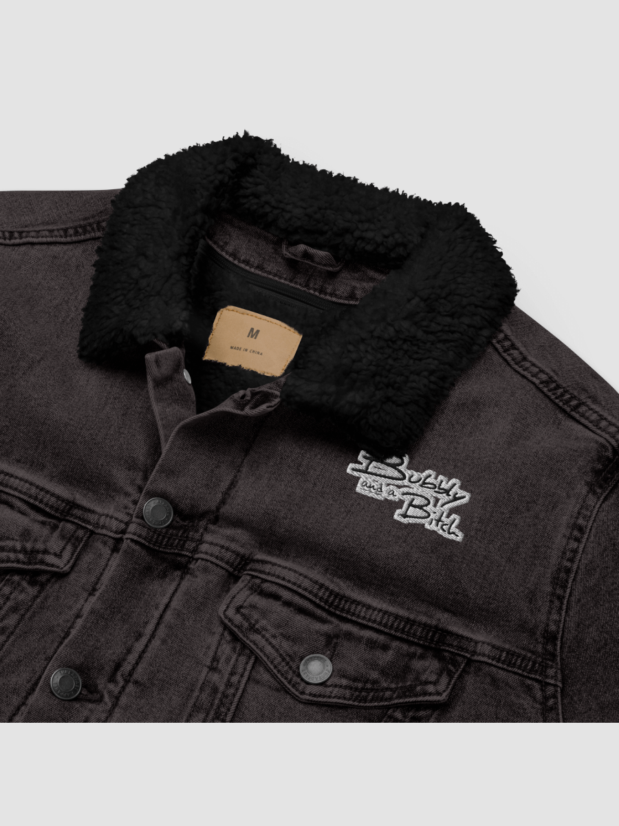 Bubbly and a B*tch Unisex Sherpa Denim Jacket product image (8)