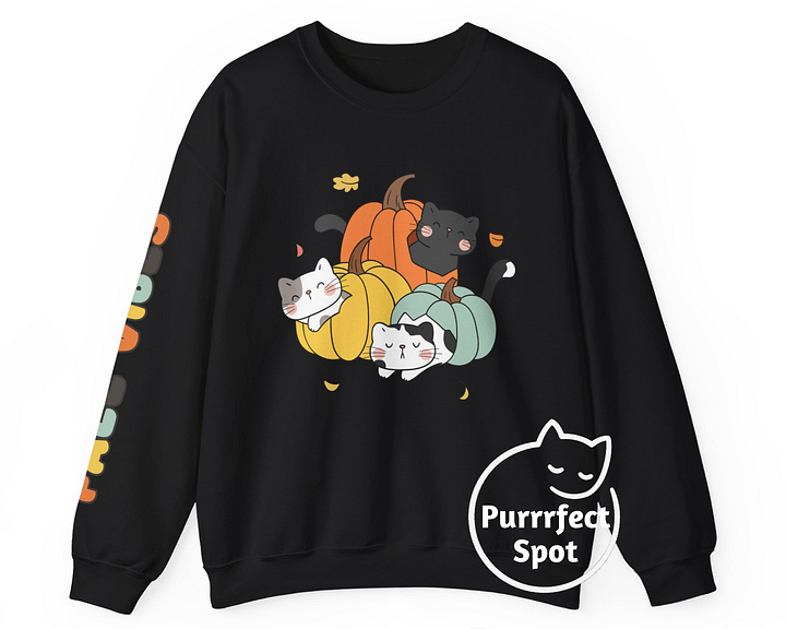 Fall Vibe Cat Crewneck product image (2)