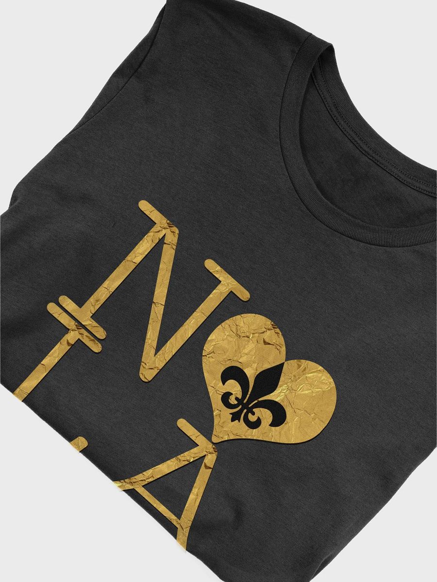 I LOVE NOLA **SUPERSOFT BIGSHOT TEE** (BLACK & GOLD EDITION FULL GOLD WRAP) product image (5)