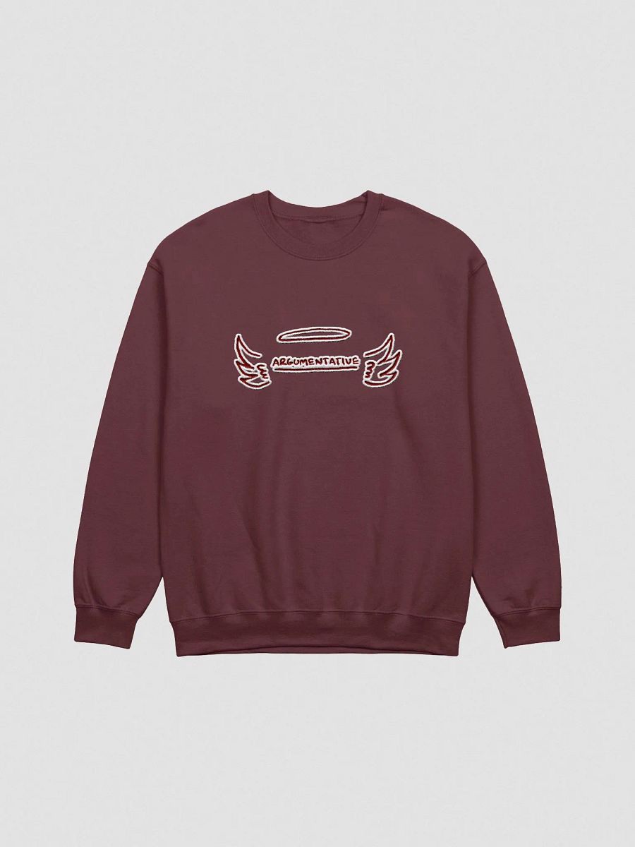 ANGELIC (lg. maroon bubble design) embroidered crewneck product image (10)