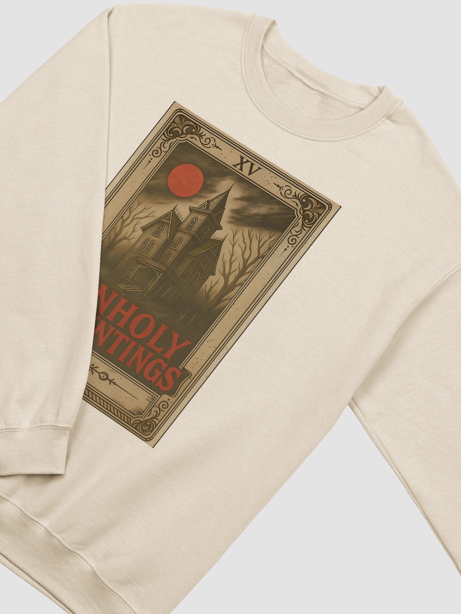 Unholy Hauntings Tan Crewneck product image (3)
