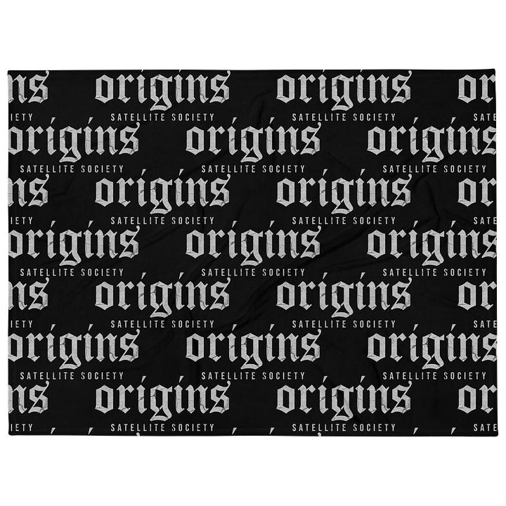 Satellite Society origins Printed Throw Blanket product image (1)