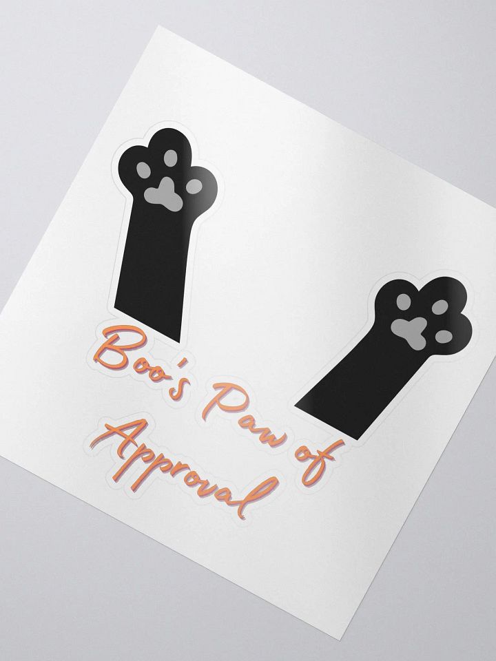 Boo's paws of approval (kiss sticker) product image (2)