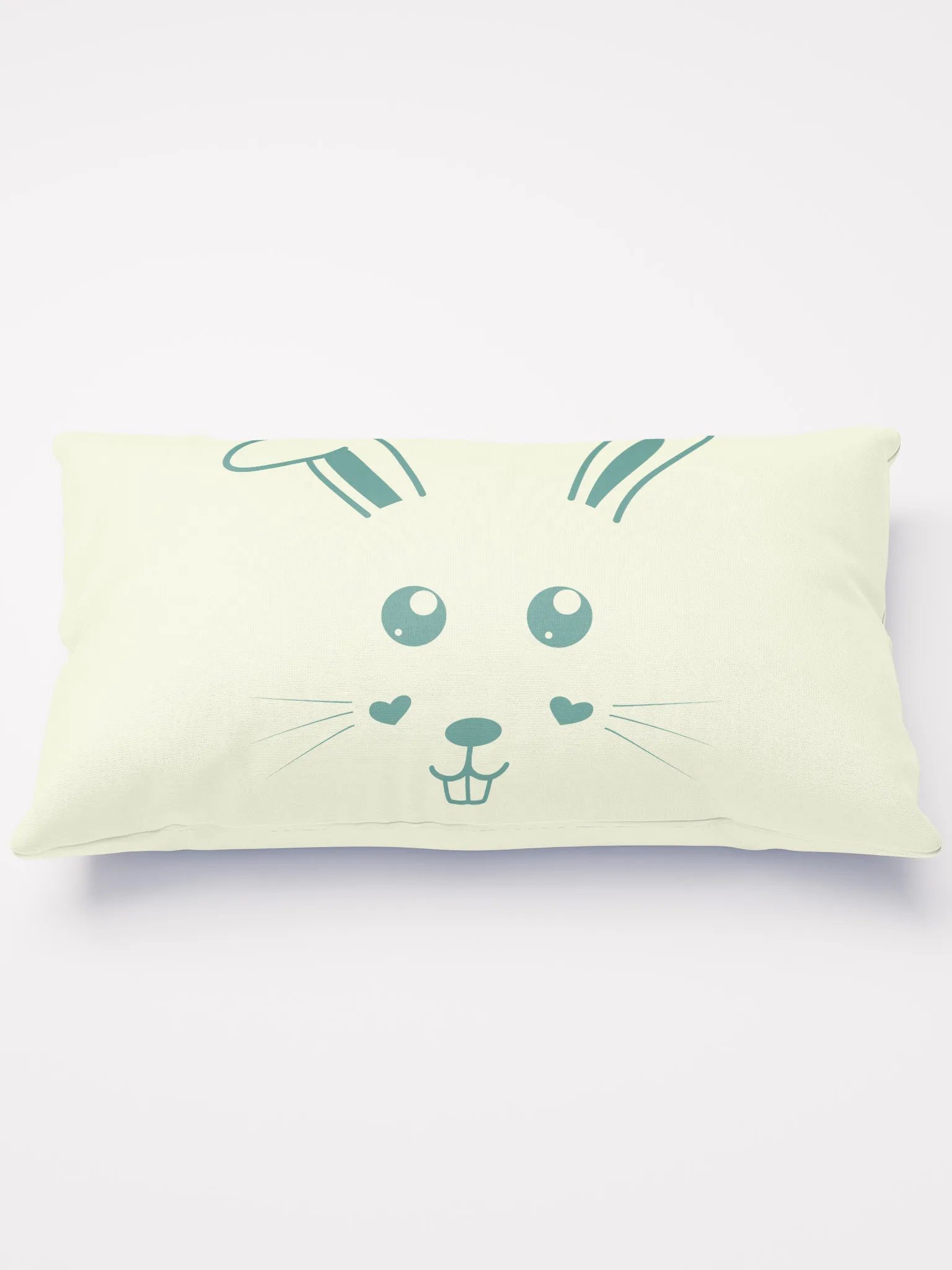 Adorable Bunny Print Pillow – Perfect for Cozy Home Decor and Animal Lovers product image (1)