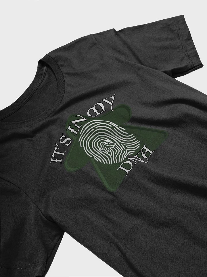 Meeple DNA Shirt for Board Gamers, Fingerprint Meeple Board Game T-shirt, It's in my DNA black product image (2)