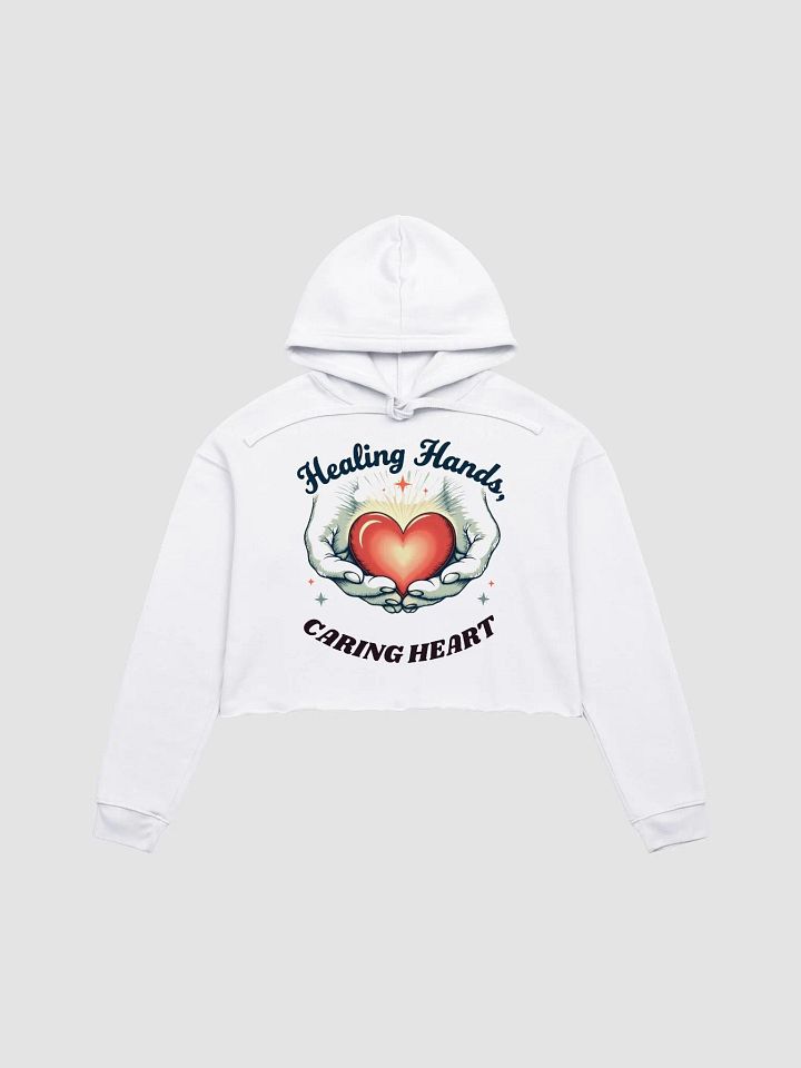 Healing Hands - Caring Heart Crop Hoodie product image (2)