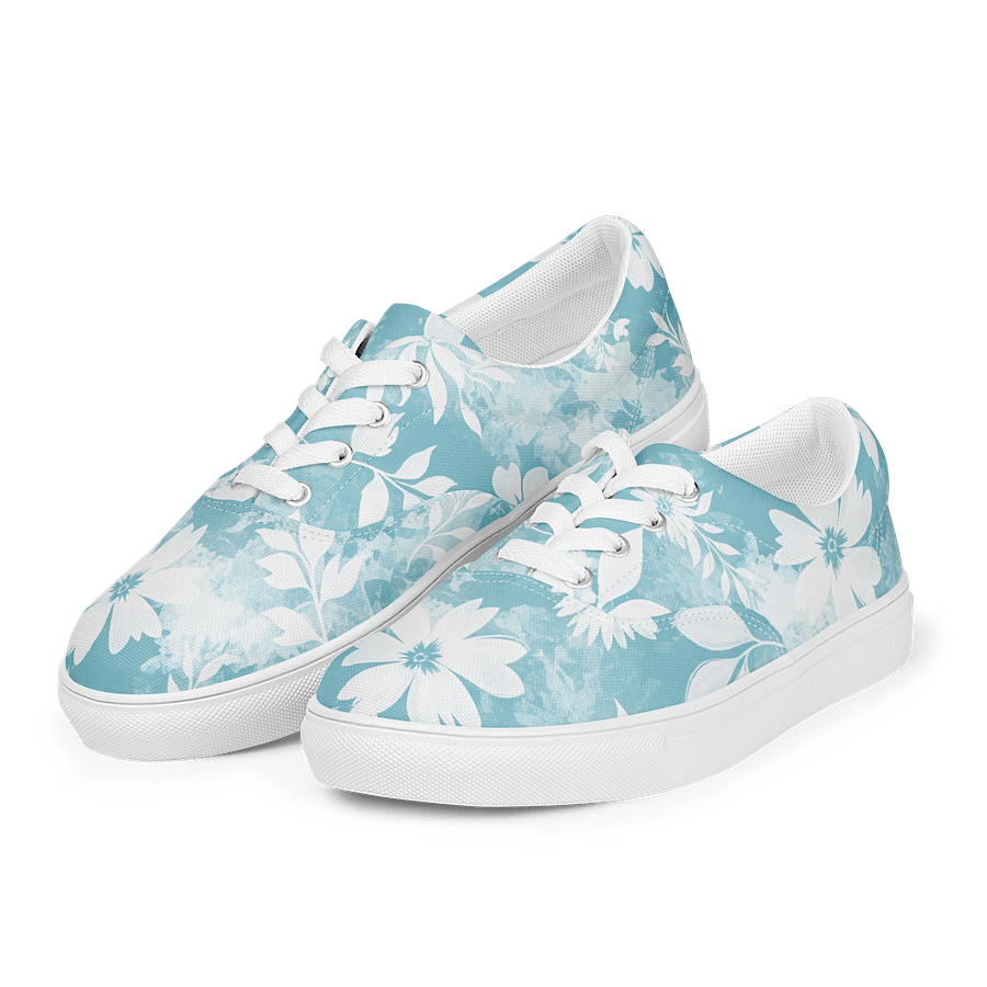 Floral Elegance Lace-Up Shoes product image (1)