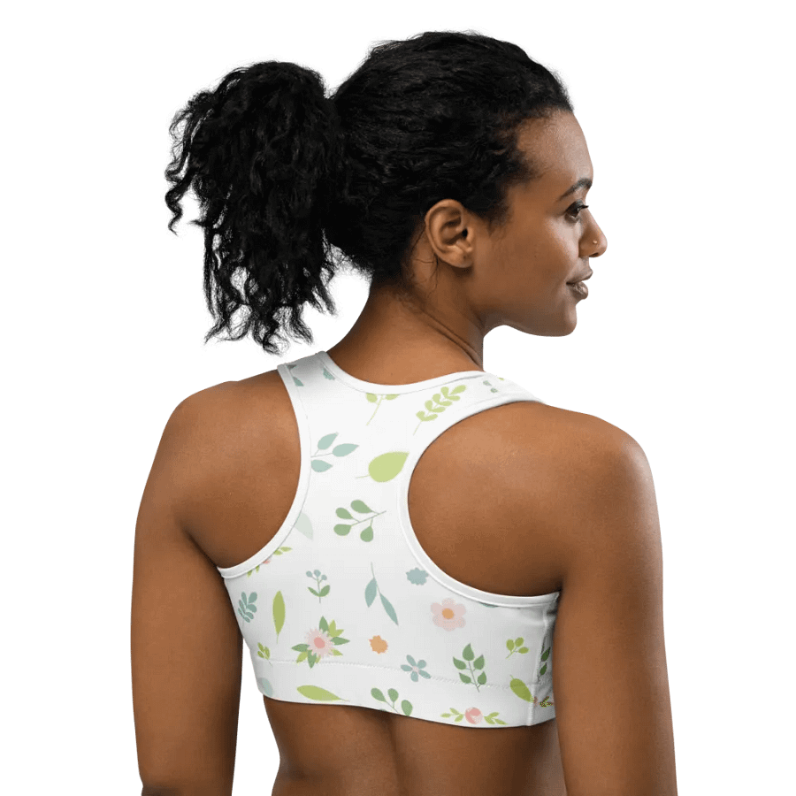 Floral Fantasy Sports Bra - Nature's Embrace for Your Workout product image (4)
