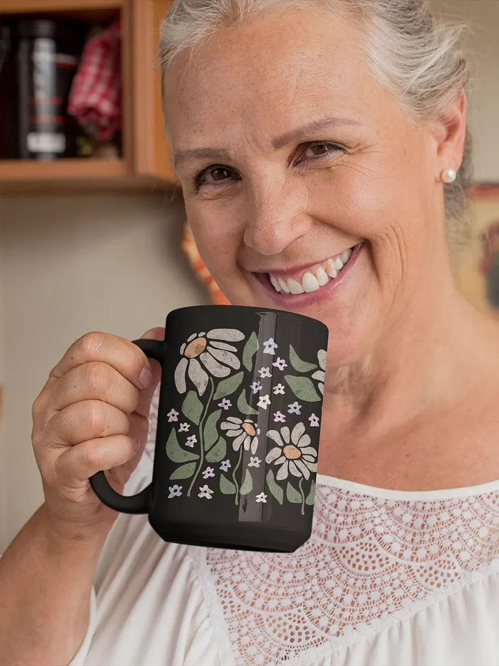 Subtle Meeples Pastel Daisy 15 oz. Mug for Board Gamers product image (2)
