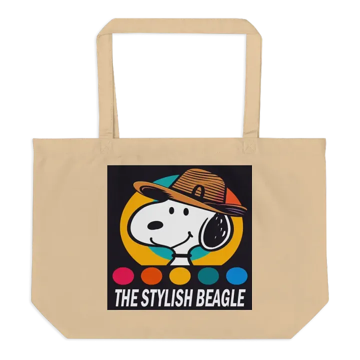 Stylish Beagle Organic Tote Bag product image (2)