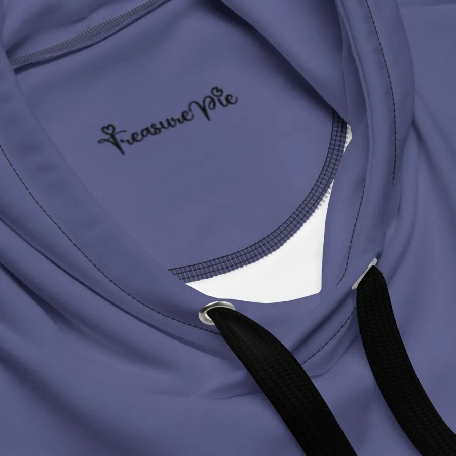 Plain Dark Purple Soft Summer Unisex Recycled Polyester Heavyweight Premium Hoodie by Treasure Pie product image (7)